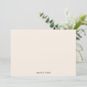 シンプルで大人な結婚式のオーダーメイド サンキューカード
