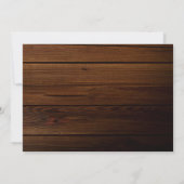 シンプルで愛に満ちた、素朴なウェディングディナー 招待状 (裏面)