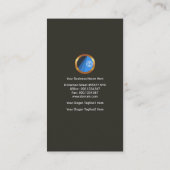 シンプルで明白ではっきりしたで赤い位置のプラカードのマーケティング 名刺 (裏面)