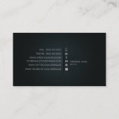 シンプルで明白でエレガントなビジネスCard* 名刺 (裏面)