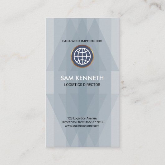 シンプルで明白でエレガントな両刃の矢の兵站学 名刺 (正面)