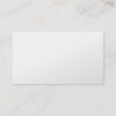 シンプルで明白で白い会計士の名刺 名刺 (裏面)