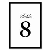 シンプルで明白なボーダー両面のテーブル数 テーブルナンバー (裏面)