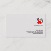 シンプルで明白な灰色の優雅CEOの創設者 名刺 (裏面)