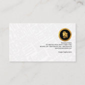 シンプルで明白な白は財政の会計士に番号を付けます 名刺 (裏面)