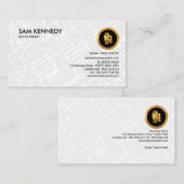 シンプルで明白な白は財政の会計士に番号を付けます 名刺 (正面/裏面)