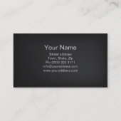 シンプルで明白な銀製都市タクシーサービスカード 名刺 (裏面)