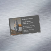 シンプルで暗いハンマーの便利屋サービス マグネット名刺 (インサイチュ)