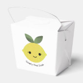 シンプルで最も可愛いかわいいレモン フェイバーボックス (裏面サイド)