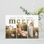 シンプルで楽しい3枚の写真 シーズンカード (スタンド正面)