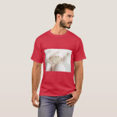 シンプルで楽しく遊び心のある卵のビジュアルTシャツ Tシャツ (正面フル)
