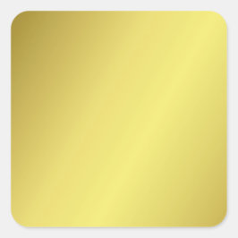 シンプルで楽しく、明るく、エレガントなゴールデンイエロー スクエアシール