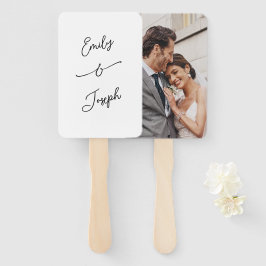 シンプルで気まぐれな手書きの結婚式の写真 ハンドファン