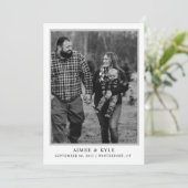 シンプルで洗練されたSave The Date招待状 招待状 (スタンド正面)