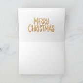 シンプルで温かなクリスマスのカードアート シーズンカード (内部)