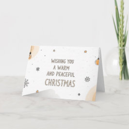 シンプルで温かなクリスマスのカードアート シーズンカード