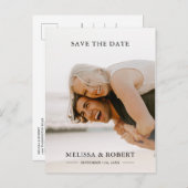 シンプルで白い上敷の保存日付|の写真 案内ポストカード (正面/裏面)