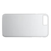 シンプルで白い灰色のグラデーションな平野 Case-Mate iPhoneケース (裏面(横))