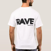 シンプルで白い男性のTシャツ Tシャツ (裏面)