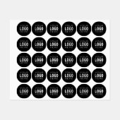 シンプルで簡単なロゴの置換 | 黒またはDIYカラー ラベル (シート)