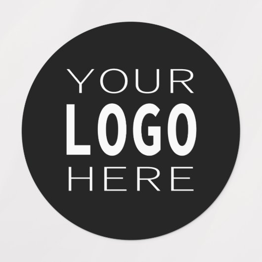 シンプルで簡単なロゴの置換 | 黒またはDIYカラー ラベル (デザイン1)