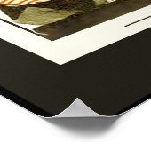 シンプルで素晴らしいヴィンテージ1920年代のアールデコパーティー ポスター (角)