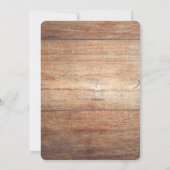 シンプルで素朴な結婚式の納屋木及び水彩画のハーブ 招待状 (裏面)