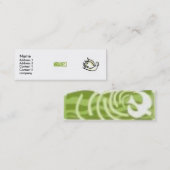 シンプルで細い名刺 スキニー名刺 (正面/裏面)