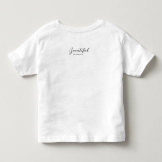 シンプルで美しい手書き風スクリプトの子供服Tシャツ トドラーTシャツ