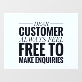 シンプルで美しい ウィンドウサイン