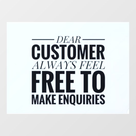 シンプルで美しい ウィンドウサイン (シート)