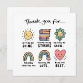 シンプルで美しい サンキューカード (正面/裏面)