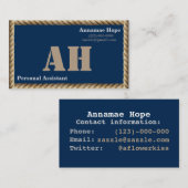 シンプルで航海のな|枚の名前及び接触情報カード コーリングカード (正面/裏面)