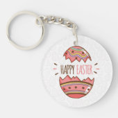 シンプルで装飾的なイースターエッグ| Keychain キーホルダー (正面)