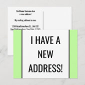 シンプルで謙虚な新しい家のはがき 案内ポストカード (正面/裏面)