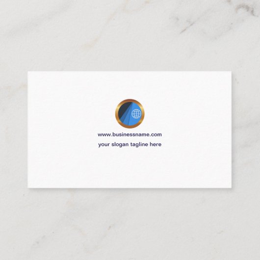 シンプルで豪華なレトロの表のコラムのマーケティング 名刺 (裏面)