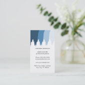 シンプルで青い白人の専門ペインター 名刺 (スタンド正面)