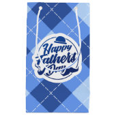 シンプルで青く幸せな父の日|のギフトバッグ スモールペーパーバッグ (正面)