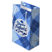 シンプルで青く幸せな父の日|のギフトバッグ スモールペーパーバッグ (裏面アングル)