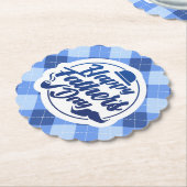 シンプルで青く幸せな父の日|のコースター ペーパーコースター (アングル)