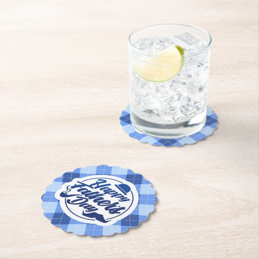 シンプルで青く幸せな父の日|のコースター ペーパーコースター (インサイチュ)