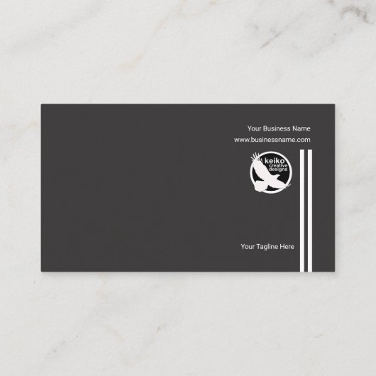 シンプルで黒いクリエイティブはCEOの創設者を並べます 名刺 (裏面)