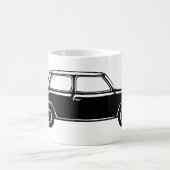 シンプルで黒い小型 コーヒーマグカップ (中央)