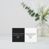 シンプルで、エレガントな法廷記者の名刺 名刺 (スタンド正面)