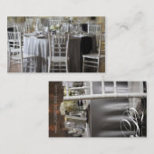 シンプルで、エレガントな結婚式のデザインの名刺 名刺 (正面/裏面)