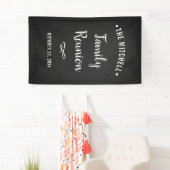 シンプルで、モダンな家族会|の黒板の一見 横断幕 (インサイチュ)