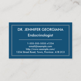 シンプルで、モダンなEndocrinologistの名刺 名刺