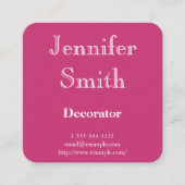 シンプルで、上品な装飾者の名刺 スクエア名刺 (正面)