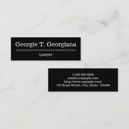 シンプルで、明白な弁護士の名刺 スキニー名刺