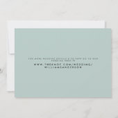 シンプルとお洒落Seaooam & Black Save the Date セーブザデート (裏面)